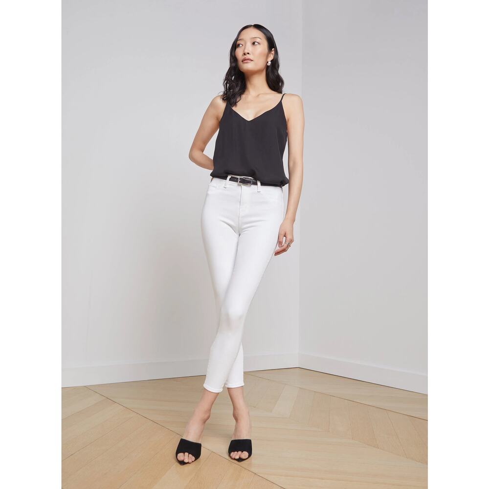 L'AGENCE Margot‎ Skinny High-Rise Jeans White Size 25